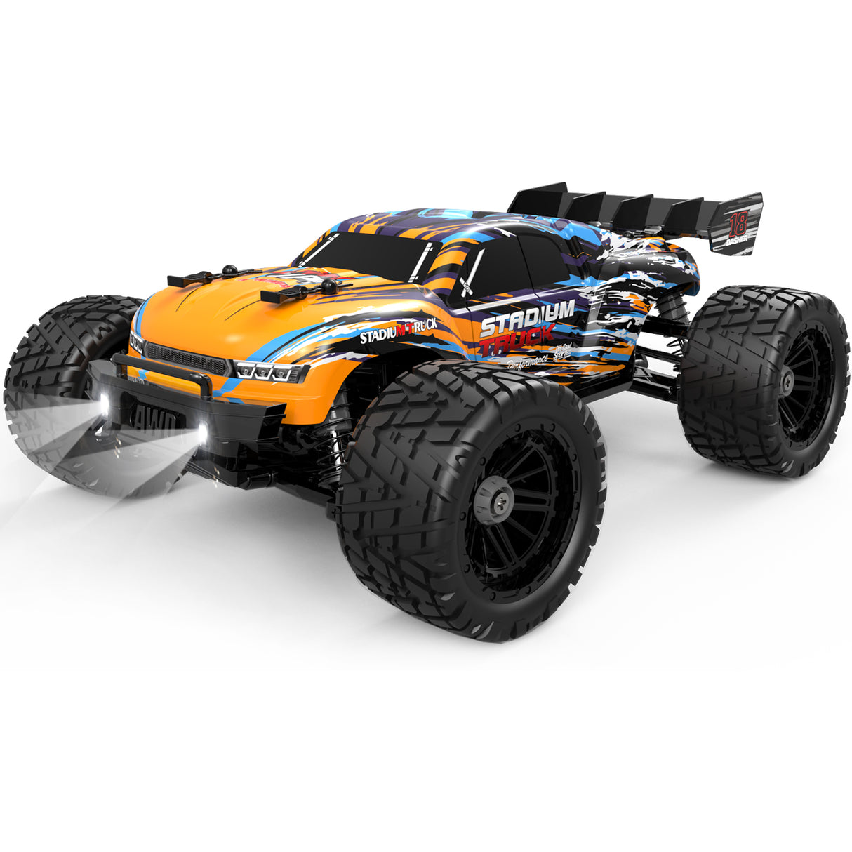 HAIBOXING 18858E(Orange) 1/18 Brushed RC Buggy with 2 Batteries