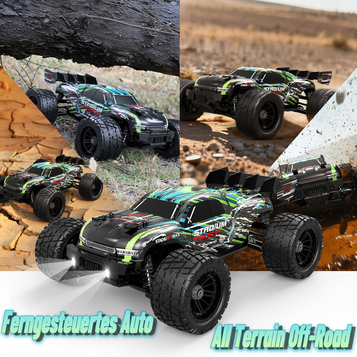 HAIBOXING 18858E(Black) 1/18 Brushed RC Buggy with 2 Batteries