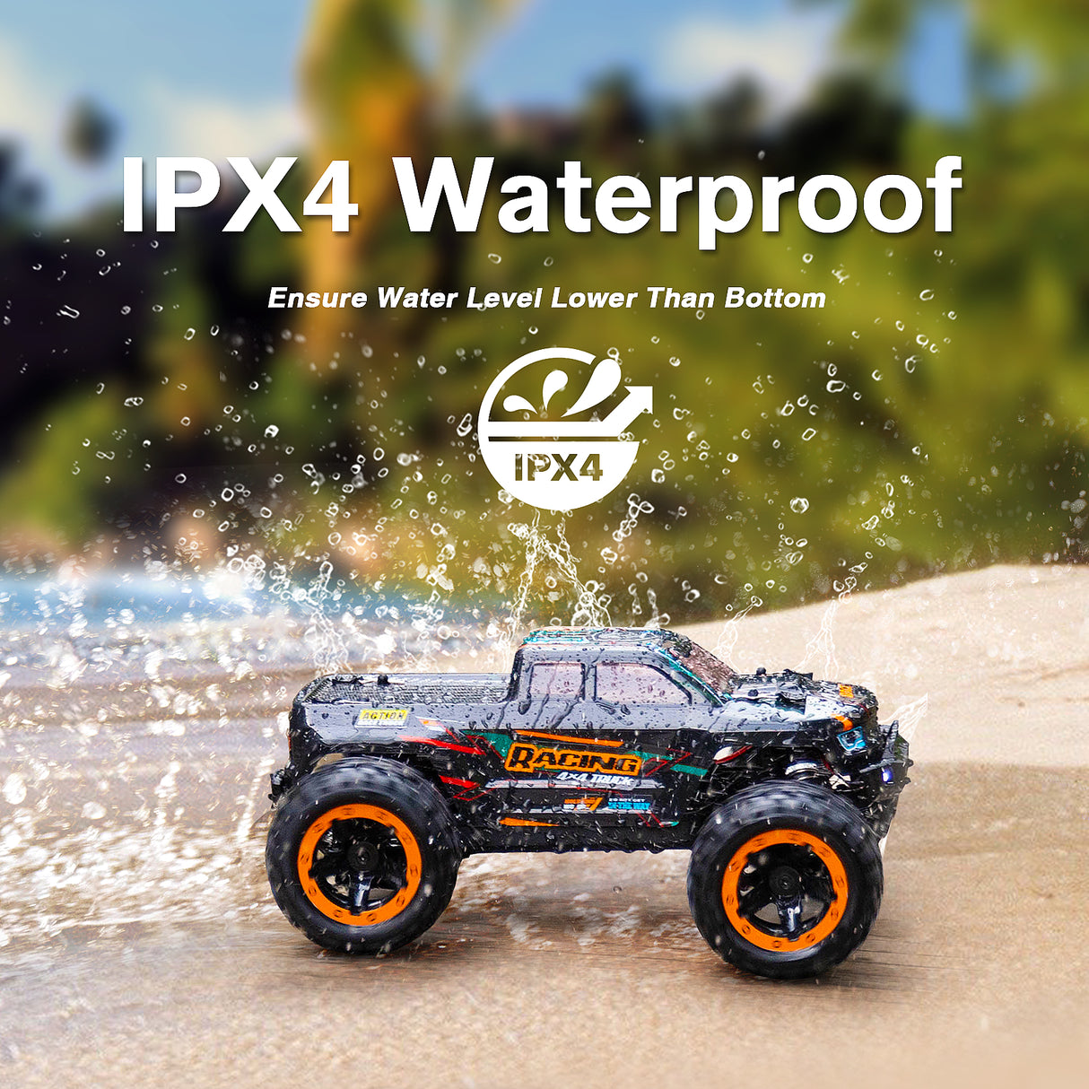 HAIBOXING 16889(Blue) 1/16 Brushed RC Truck with 2 Batteries