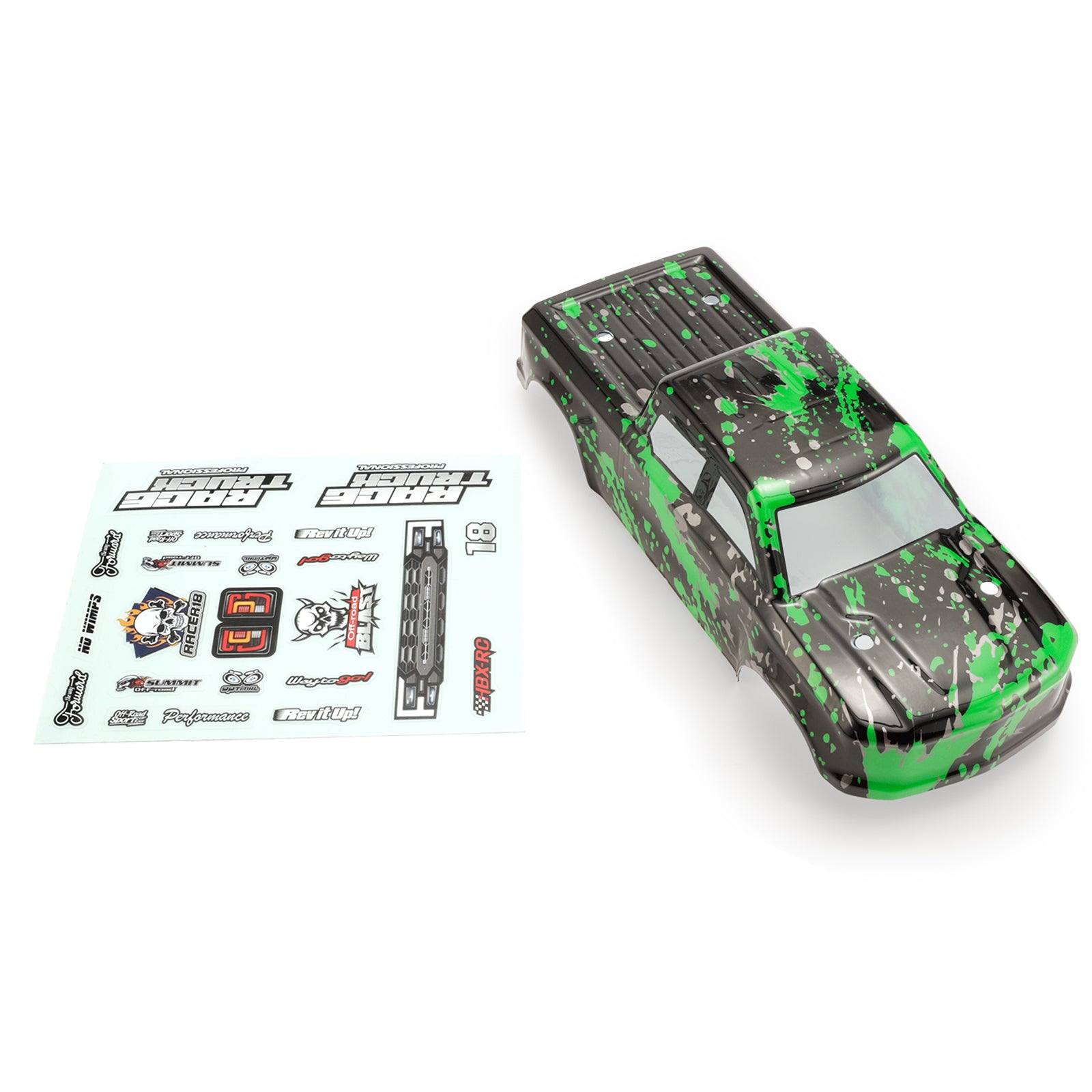 HAIBOXING P1864 Truck Body (Green) +Decal Sheet for HBX18859E