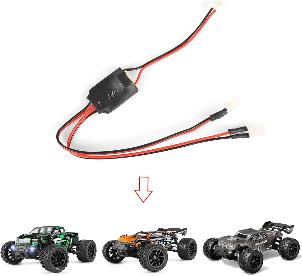 HAIBOXING RC Car, 1/18TH Scale Remote Control Truck Spare Parts Front Headlights Apply to 2020 New Version 18858 & 18859 & 18859A & 18868 (M1850)
