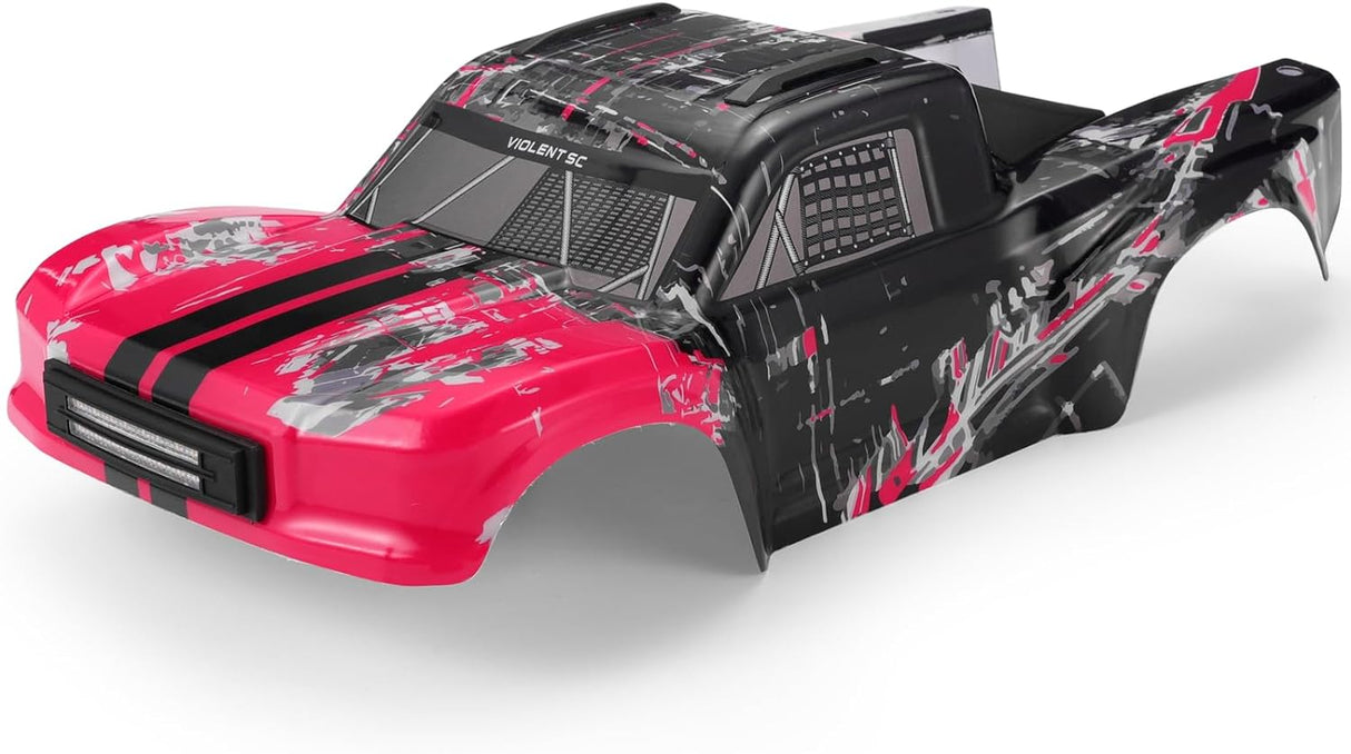 HAIBOXING Remote Control Cars Spare Parts,1/14TH RC Trucks Replacement Part Body Shell Red & Rear Rack with Headlight(F4301 & F4302 & F4320 & 3100A-BM01)