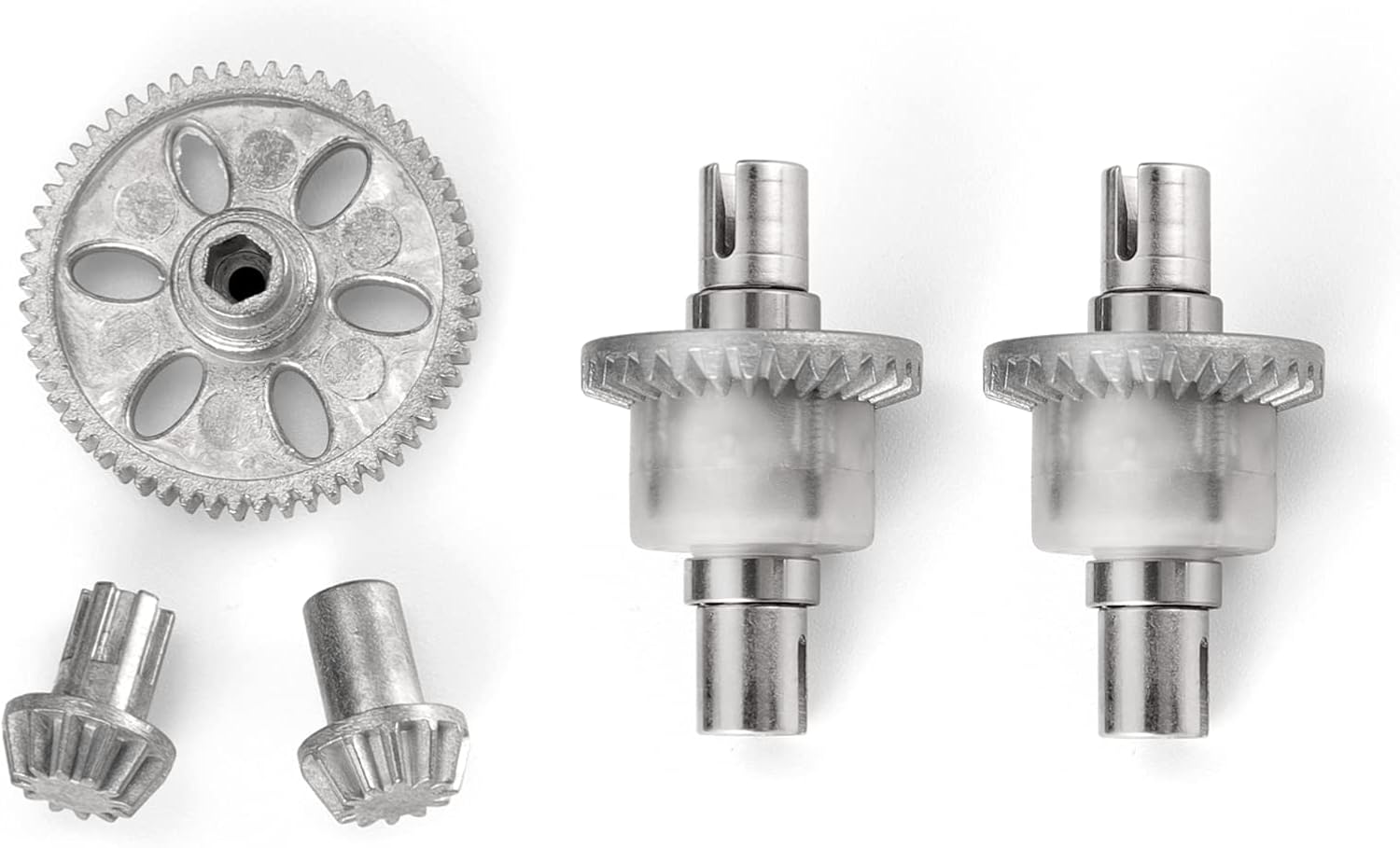 HAIBOXING RC Cars Spare Parts Metal Spur Gear Drive Pinions and Diff Complete Apply to 18859A & 2021 New Version 18859 M1901 M1902