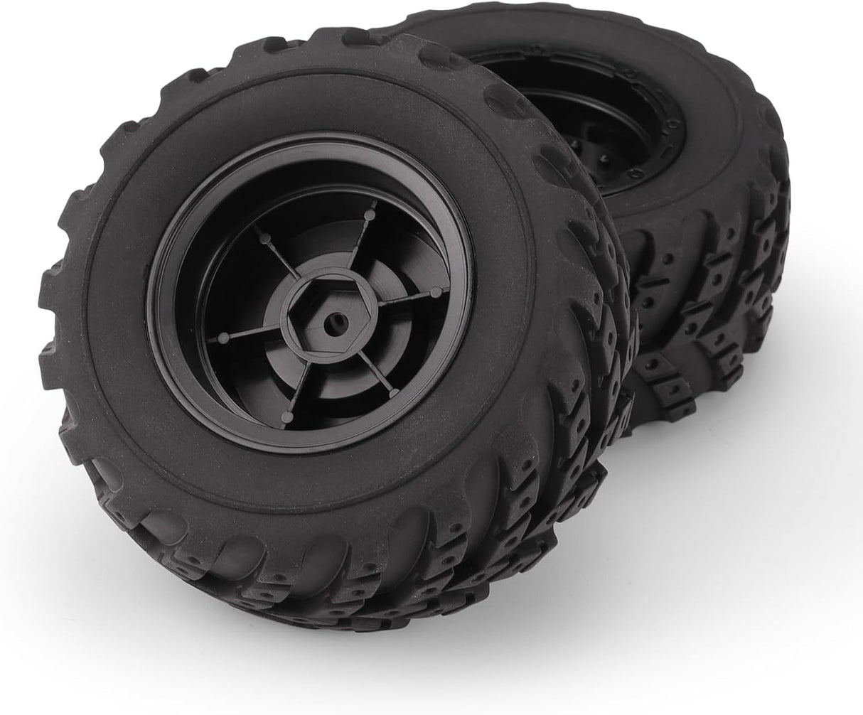 HAIBOXING 1/12th Scale Remote Control Cars Accessories Tires, Brushless RC Truck Spare Parts Wheel Complete 2pcs Apply to HBX 903 & 903A (90115)