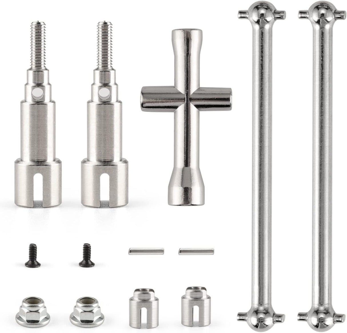 HAIBOXING RC Trucks 1/18 Scale Upgraded Spare Part for 2020 New Version 18859 Metal Rear Drive shafts M1883 & M1885& M1817