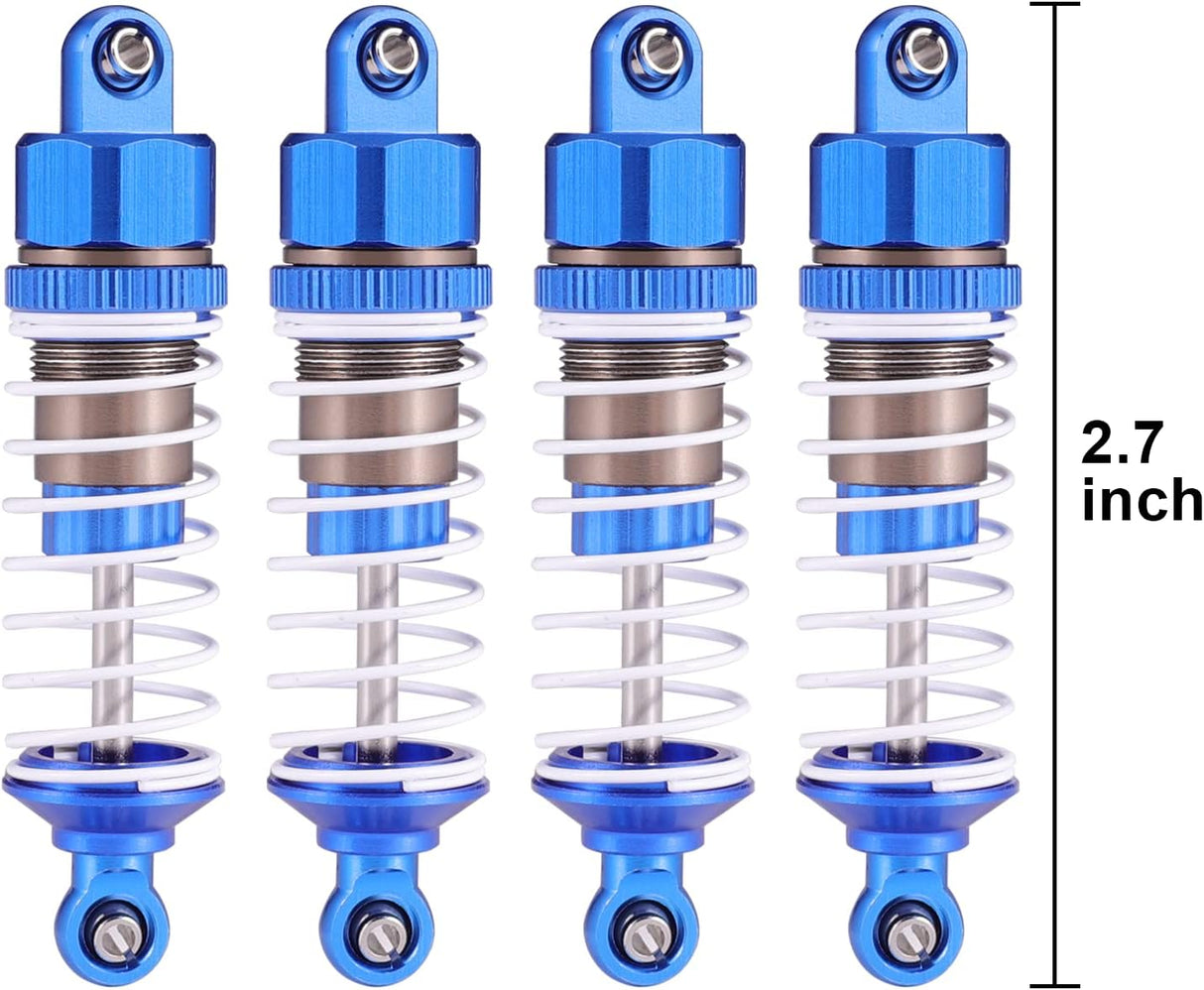 HAIBOXING 1/16 RC Cars Spare Parts Full Aluminum Oil Shocks 4pcs, RC Trucks Upgraded Parts Apply to 16889 & 16890A & 16889A (16HOP1)