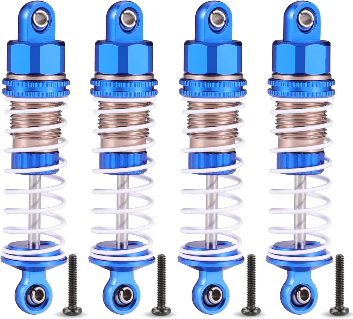 HAIBOXING RC Cars Spare Parts Full Aluminum Oil Shocks 4pcs, 1/18 RC Trucks Replacement Parts Apply to 2021 New Version 18858 & 18859 &18859A (18HOP1)