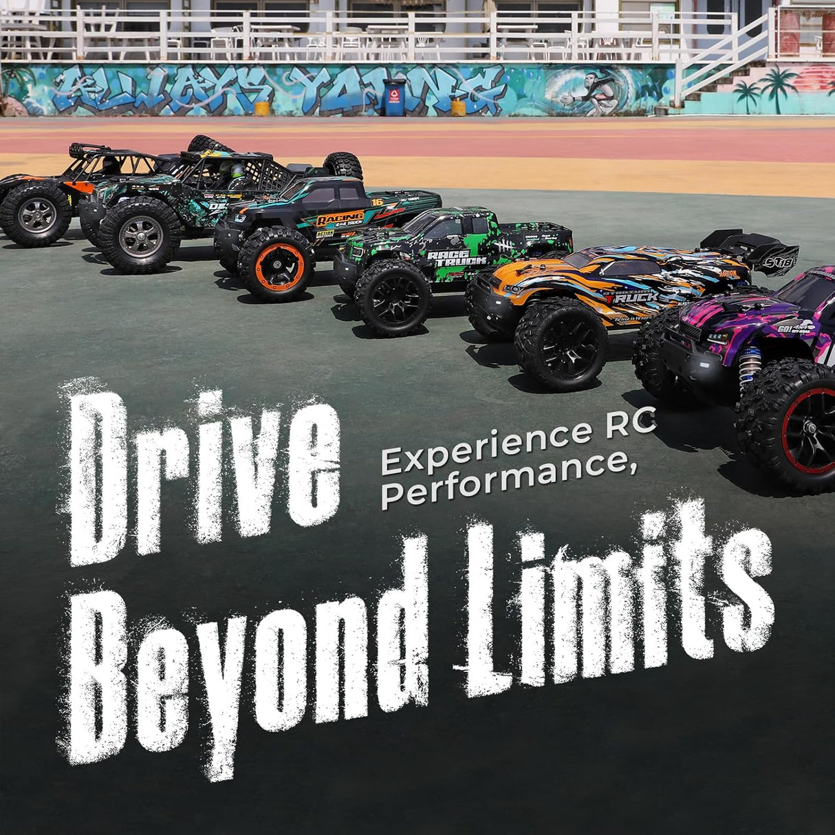 HAIBOXING 18859E(Green) 1/18 Brushed RC Truck with 2 Batteries