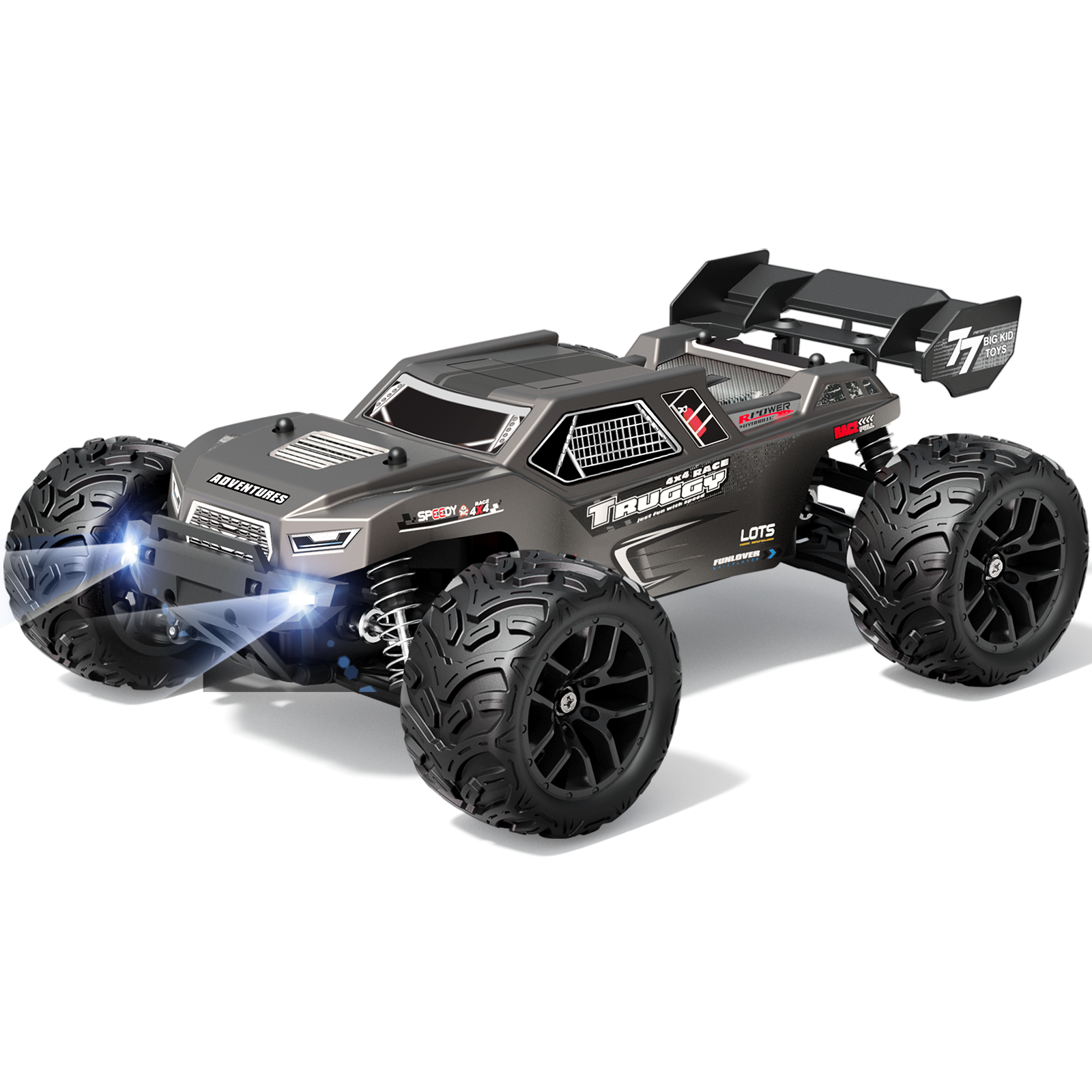 HAIBOXING 1:18 Scale RC Car 18868 36km/h High Speed 4X4 Off-Road Remote Control Truck, Waterproof Electric RC Cars All Terrain Toy Truck for Kid and Adults Two Batteries Supply 40 Mins Playtime