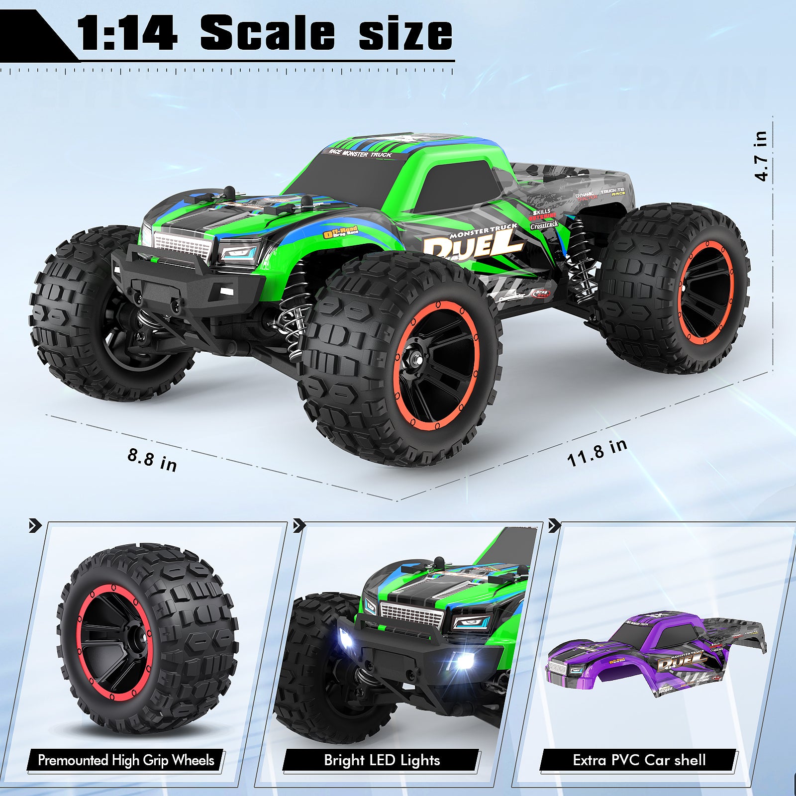 HAIBOXING 2105 1/14 Brushed RC Truck – Haiboxing
