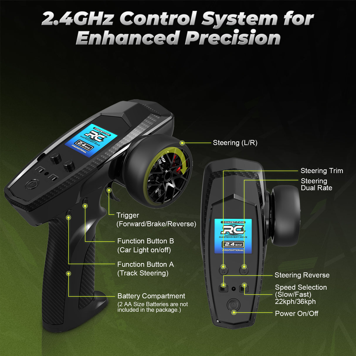 HAIBOXING 18872 1/18 Brushed RC Buggy Car with 2 Batteries