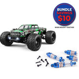 HAIBOXING 18859E (Green)& 18HOP1: 1/18 RC Truck with Full Metal Oil-Filled Shock Upgrade Set