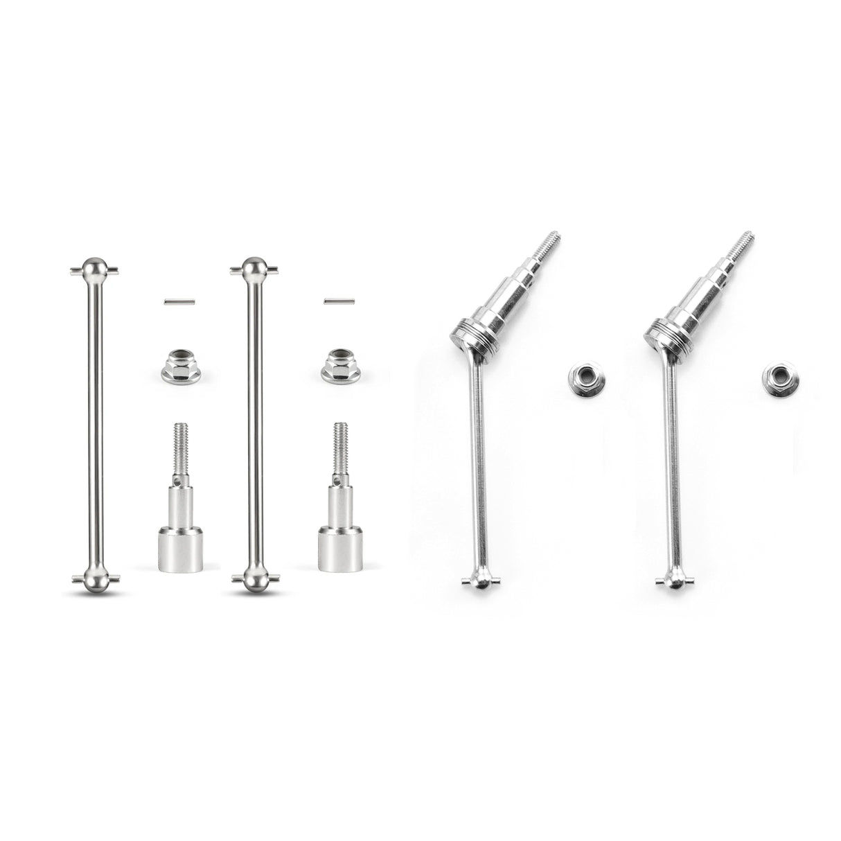 HAIBOXING M1884+P1883 Metal Drive Shafts (Front&Rear) + Wheel Shafts for 18859E,18858E,18872,18856