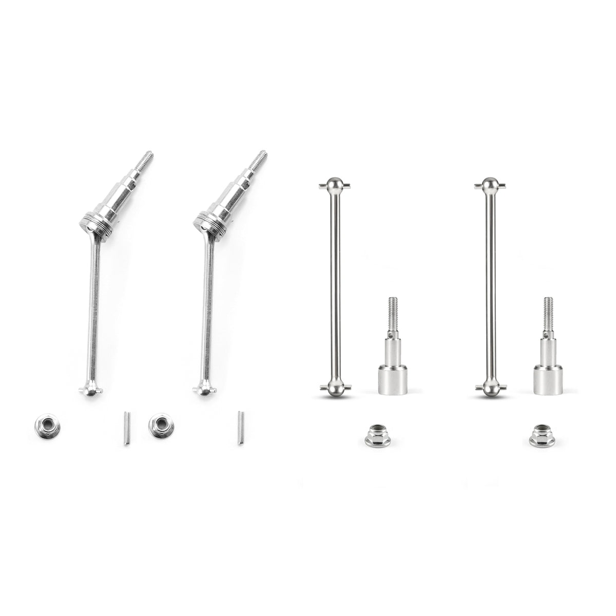 HAIBOXING M1884+P1883 Metal Drive Shafts (Front&Rear) + Wheel Shafts for 18859E,18858E,18872,18856