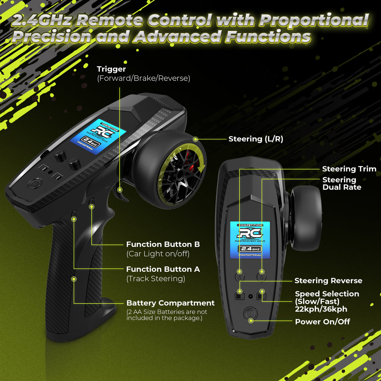 HAIBOXING 18868 1/18 Brushed RC Buggy Car with 2 Batteries