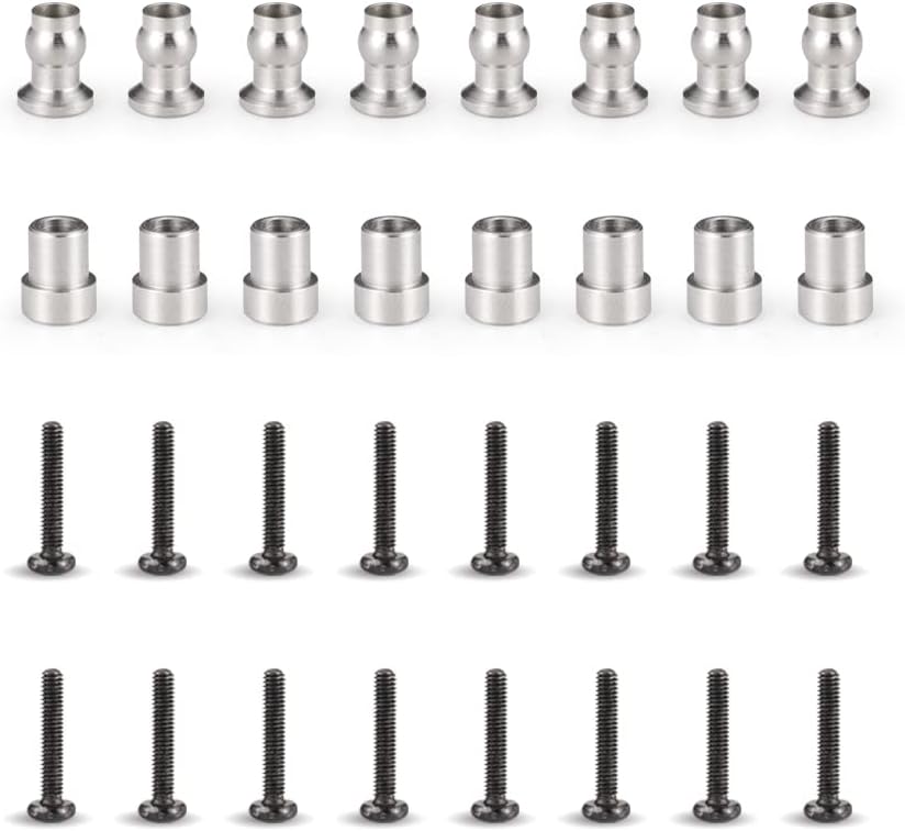 HAIBOXING 1/12TH Scale Spare Parts Screws and Pivot Ball Sleeve for 12815 & 905 Shocks(Front & Rear)