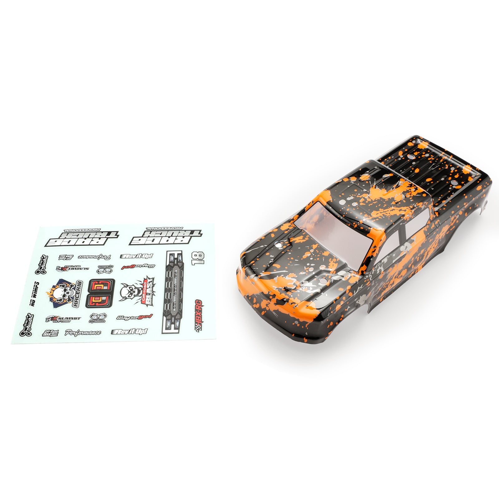 HAIBOXING P1865 Truck Body (Orange) +Decal Sheet for HBX18859E