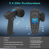 HAIBOXING 18859E(Blue) 1/18 Brushed RC Truck with 2 Batteries