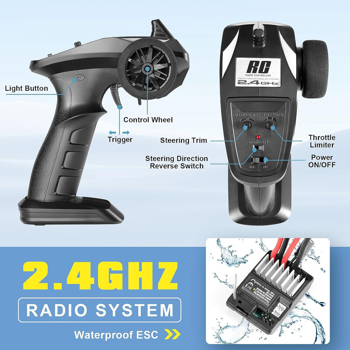 HAIBOXING 2105 1/14 Brushed RC Truck with 2 Batteries