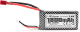 HAIBOXING Brushless RC Cars Li-Po Battery, 1/12th 1/14 Scale Spare Parts 7.4V 1800mAh RC Truck Upgraded Batteries Apply to 903A & 903 & 2997A & 3100A(T2706)
