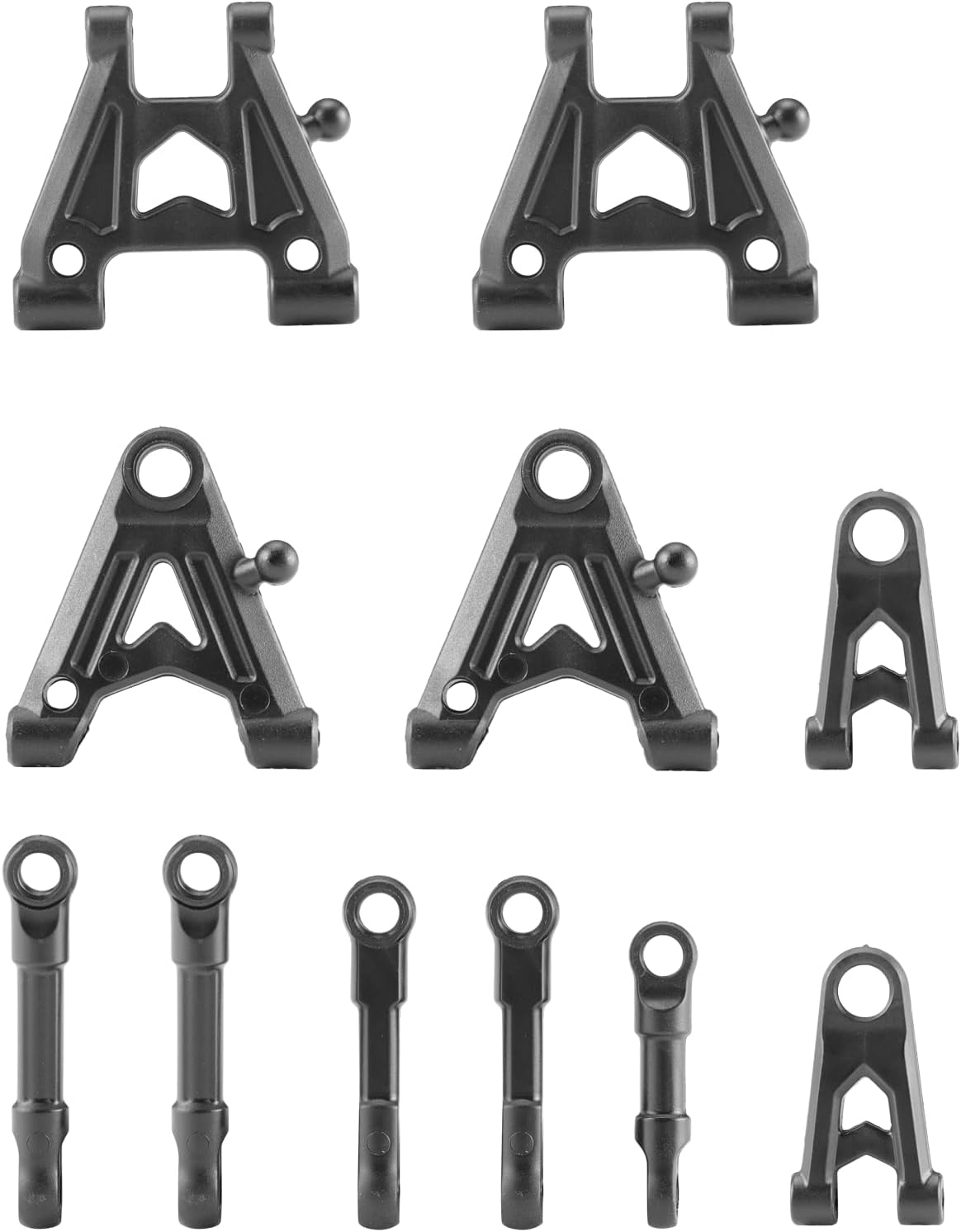 HAIBOXING RC Car Spare Parts, 1/18th Scale Drifting Race Replacement Parts Front/Rear Suspension Arms & Steering Links Apply to 2196 & 2197(29004)