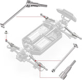 HAIBOXING RC Car Spare Parts Metal Front Universal Drive Shafts and Rear Drive Shafts Apply to 16889 & 16890A & 16889A(M16105 & M16106 & M16107)