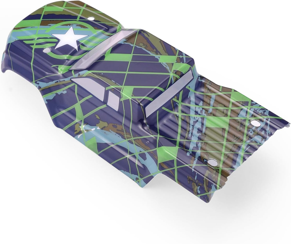 HAIBOXING Brushless 1/16TH RC Cars Spare Parts, RC Trucks Body Shell Yellow & Purple Apply to 16890A and 16890SA Green,4 X4 Race S-Truck Body (M16830)