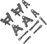 HAIBOXING RC Car Spare Parts, 1/18th Scale Drifting Race Replacement Parts Front/Rear Suspension Arms & Steering Links Apply to 2196 & 2197(29004)