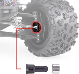 HAIBOXING RC Car Spare Parts Plastic Front/Rear Wheel Shafts Cups, 1/18th Scale Remote Control Trucks Accessories Apply to 2020 New Version 18858 & 18859 & 18868 (M1815)