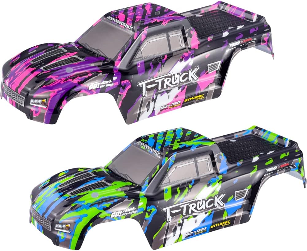 HAIBOXING Brushless RC Cars Spare Parts, Body Shell 2pcs Green and Purple Apply to 18859A(M1910 & M1909)