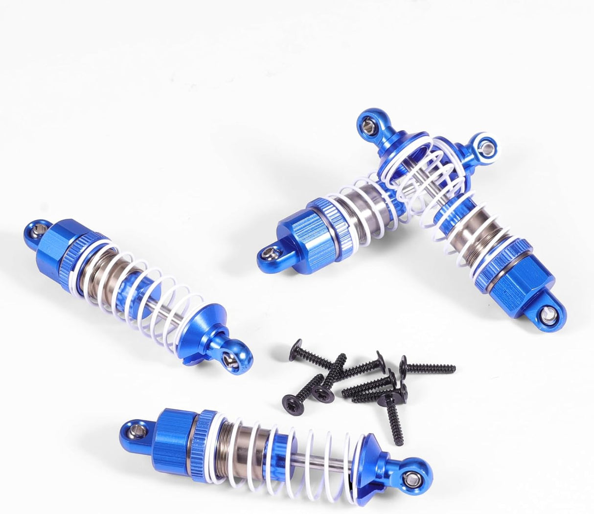 HAIBOXING RC Cars Spare Parts Full Aluminum Oil Shocks 4pcs, 1/18 RC Trucks Replacement Parts Apply to 2021 New Version 18858 & 18859 &18859A (18HOP1)