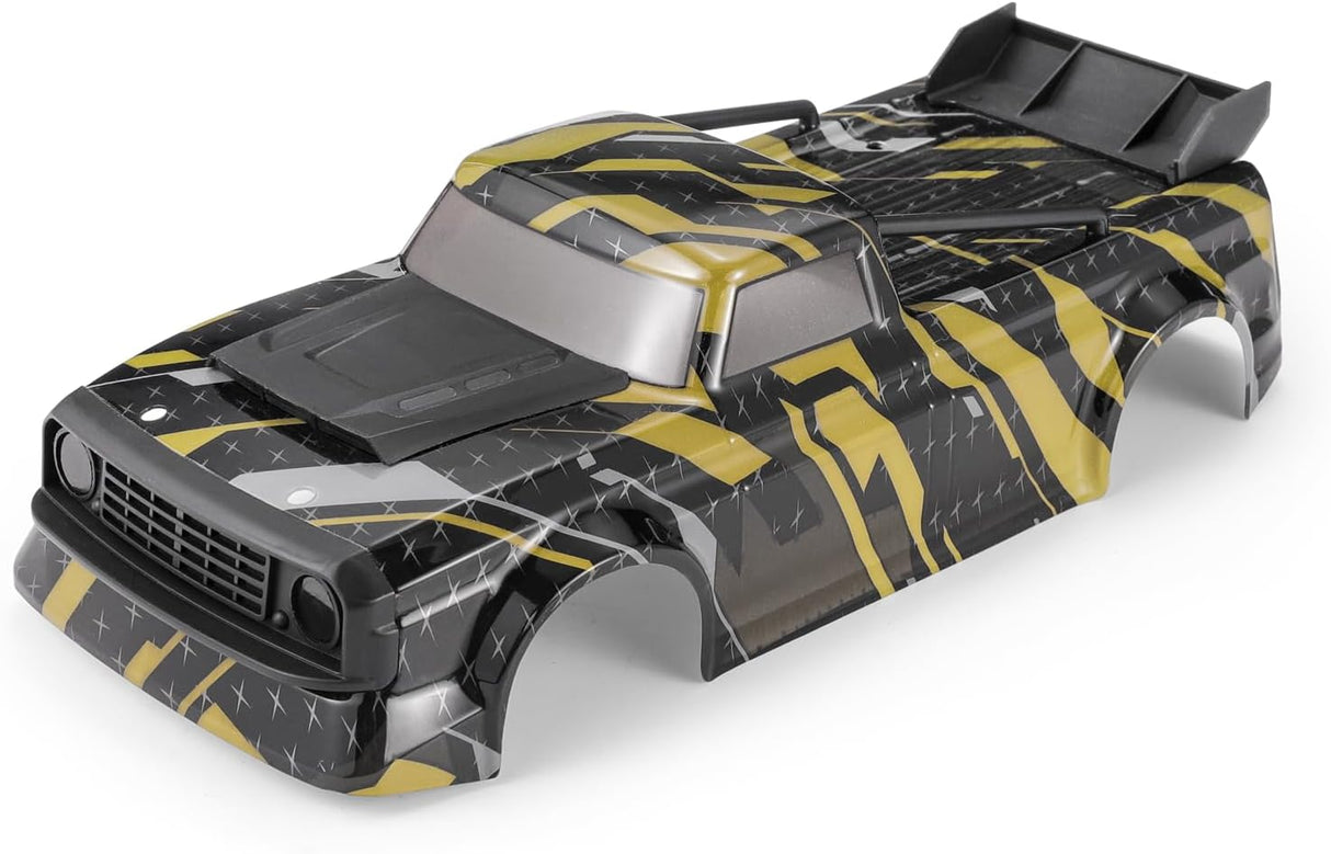 HAIBOXING Remote Control Car Spare Parts,1/18TH Drift RC Car Body Shell Black Replacement Part with Front Grill & Brackets & Hood Mount & Rear Cage &Wing Apply to 2196 (2196B01)