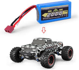HAIBOXING RC Car Li-Po Batteries, 1/12th Scale Spare Parts 7.4V 2000mAh Upgraded Batteries Apply to 903A & 903 & 2997A