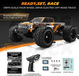 HAIBOXING 18859E(Orange) 1/18 Brushed RC Truck with 2 Batteries