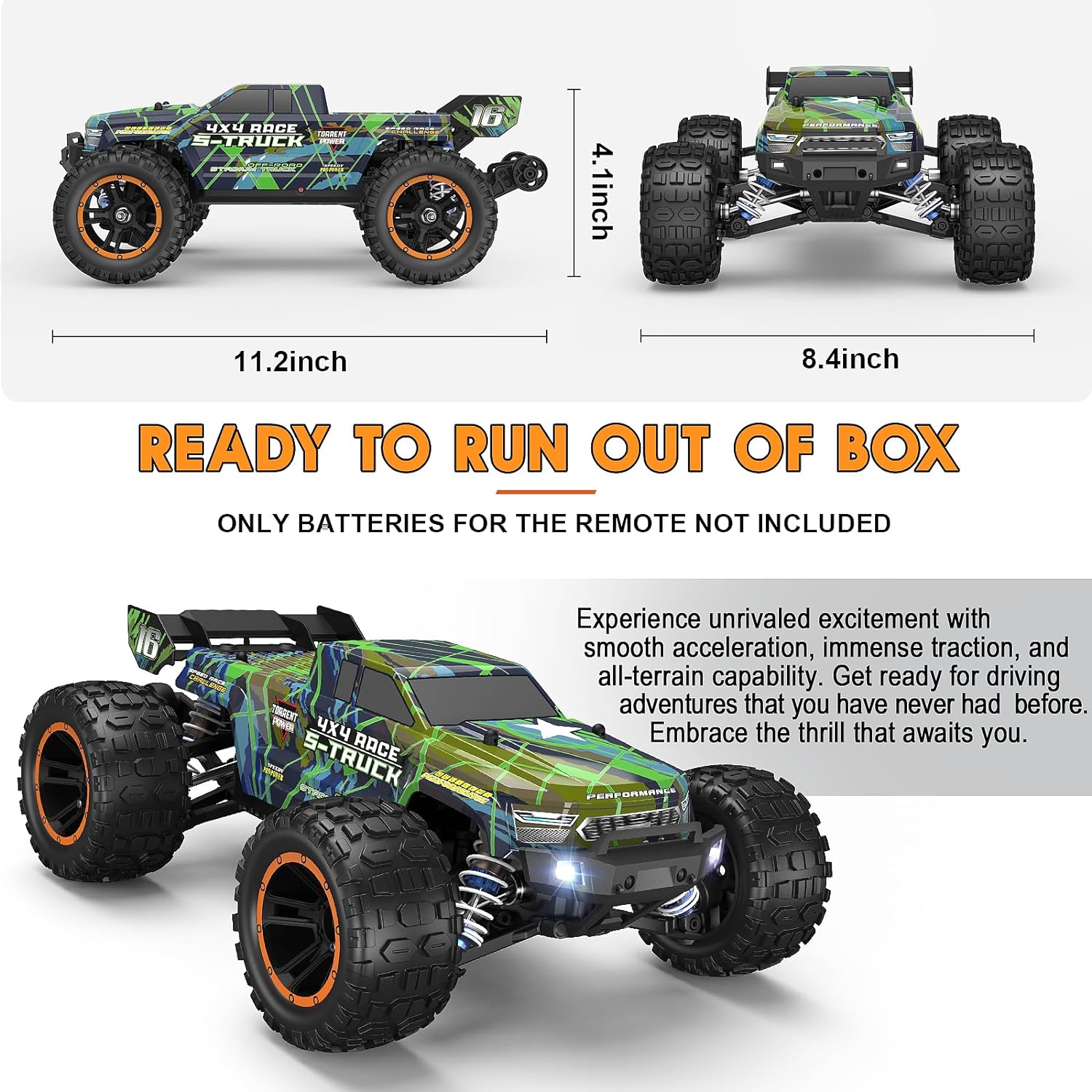 HAIBOXING 16890SA(Green) 1/16 Brushless RC Buggy – Haiboxing