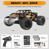 HAIBOXING 18859(Orange) 1/18 Brushed RC Truck with 2 Batteries