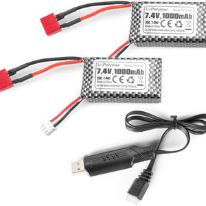 T Plug 7.4V 1000mAh