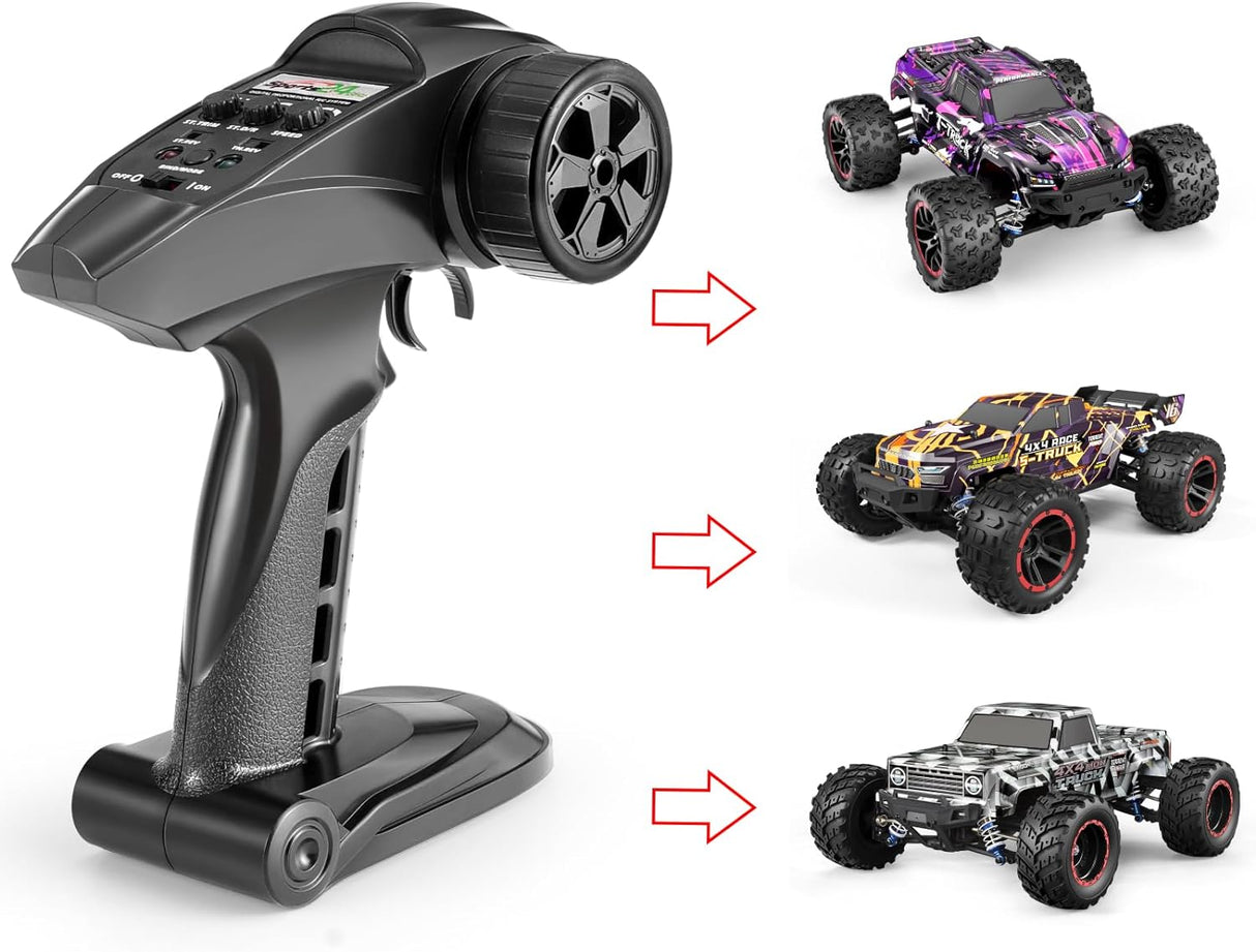 HAIBOXING 1/18 & 1/16 & 1/12TH Scale RC Car Spare Parts Brushless Radio Transmitter, Remote Control Trucks Accessories Apply to 18859A & 16890A & 903A (E770C)