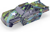 HAIBOXING Brushless 1/16TH RC Cars Spare Parts, RC Trucks Body Shell Yellow & Purple Apply to 16890A and 16890SA Green,4 X4 Race S-Truck Body (M16830)