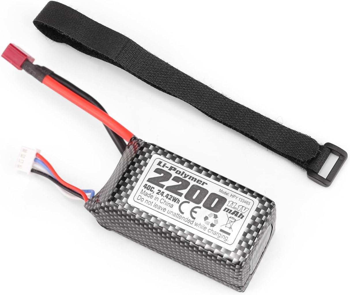 HAIBOXING Brushless RC Cars 3S Polymer Lithium-ion battery HPY 133465,1/16th 1/12 Scale Spare Parts 11.1V, 2200mAh, 24.42Wh RC Truck Upgraded Batteries Apply to 2997A & 3100A(11122S)