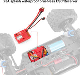 HAIBOXING 1/18TH Scale RC Cars Spare Parts Waterproof Brushless ESC/Receiver Apply to 18859A & 16890A (M1906)