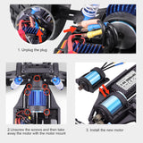 HAIBOXING 1/12TH Scale RC Cars Spare Parts Brushless Motor with Brushless Motor Pinion Apply to 903A(90209&90212)
