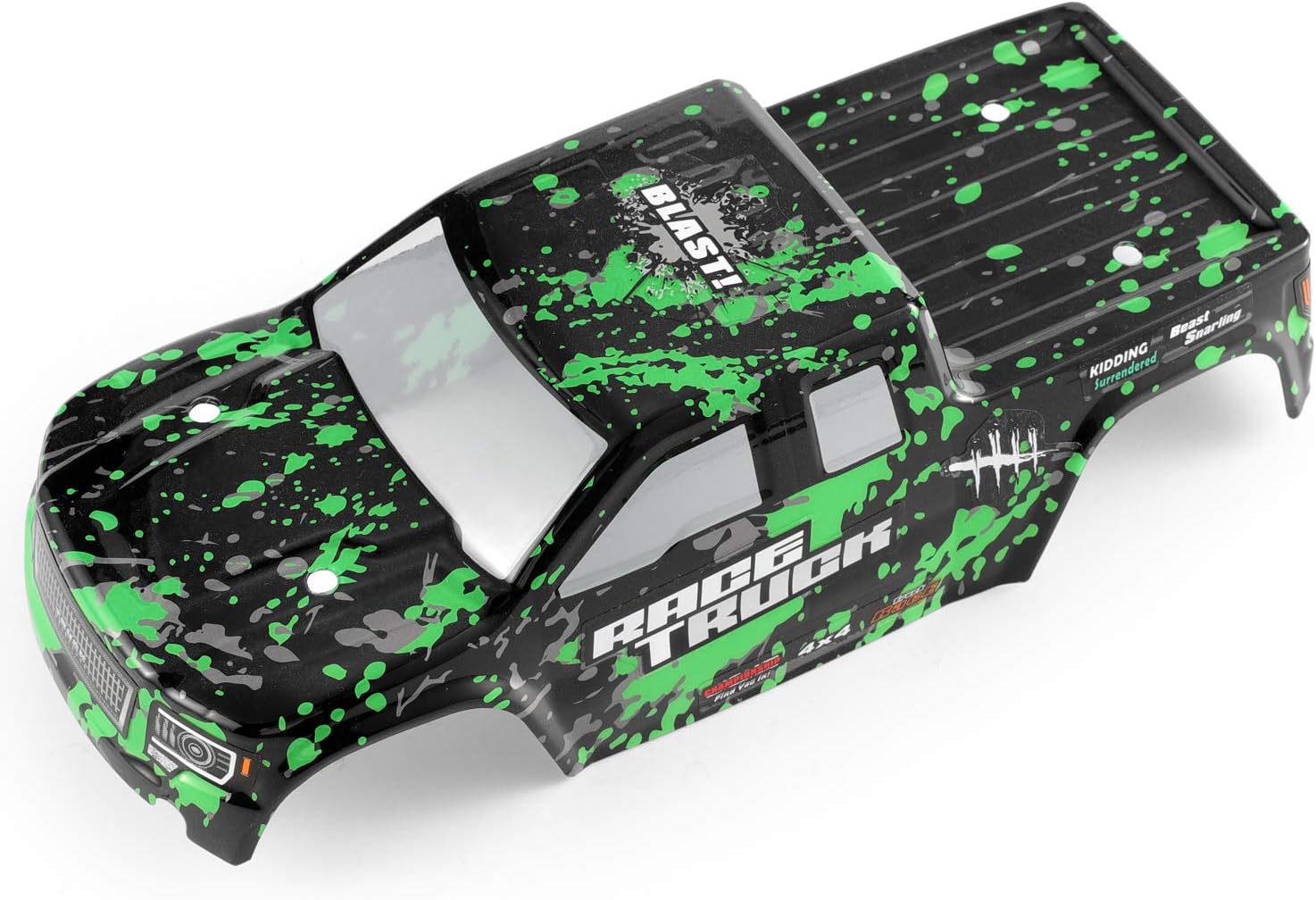 HAIBOXING RC Parts RC Car 1/18 Spare Parts,Trcuk Body Shell Green