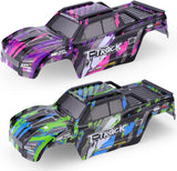 HAIBOXING Brushless RC Cars Spare Parts, 1/18 Car Body Shell 2pcs Green and Purple Apply to 18859A,2022 New Versions with The Body Roof Cage M2005 (M2001 & M2002)