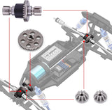 HAIBOXING 1/12th RC Car Spare Parts Sintered Steel Spur Gear & Drive Pinions & Steel Machine Diff. Complete w/Metal Cups Apply to 903A(90203 & 90202)