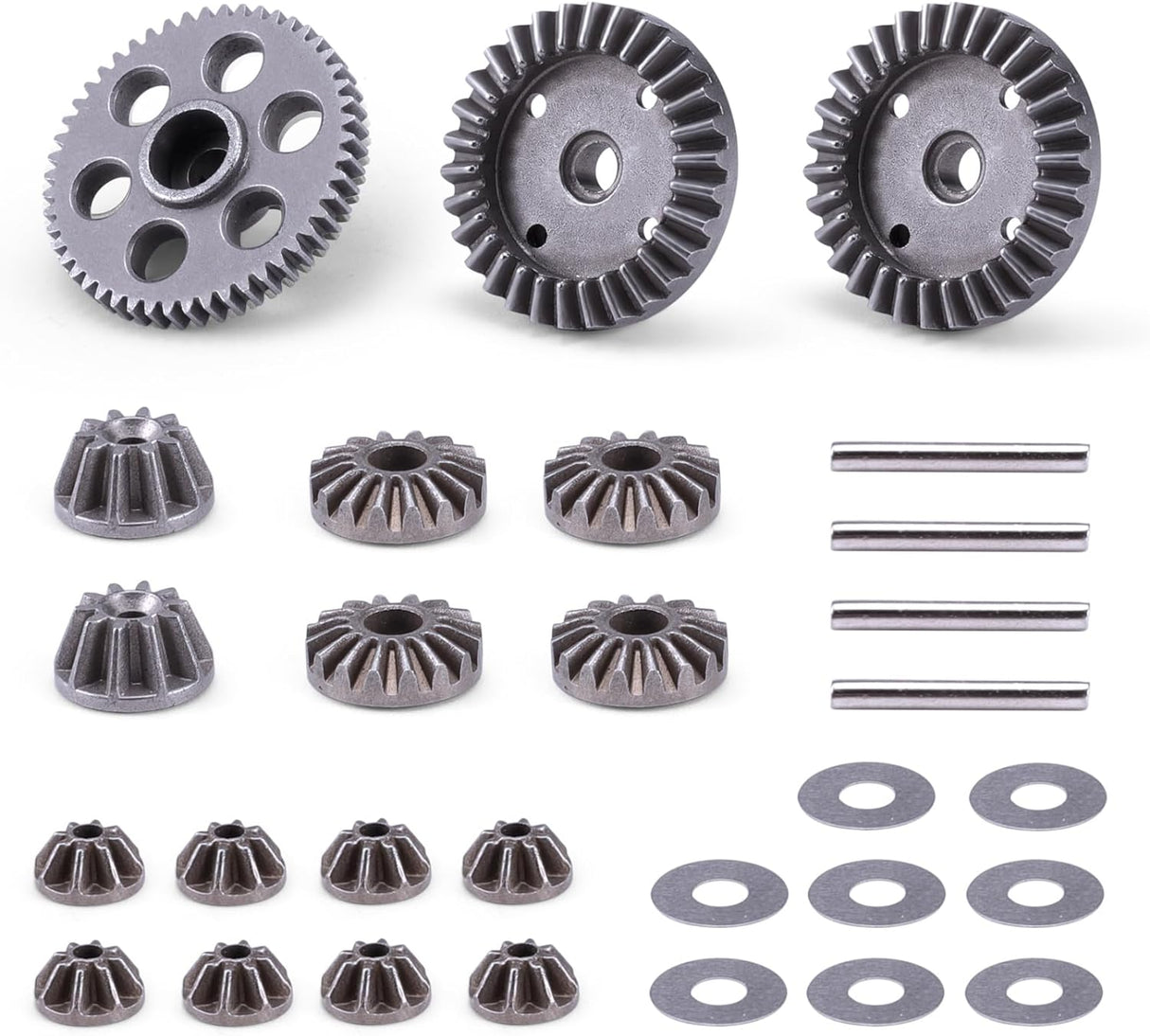 HAIBOXING 1/16th RC Car Spare Parts Machined Metal Spur Gear & Diff. Pinions and Diff. Gears Apply to 16890A(M16102 & M16103)