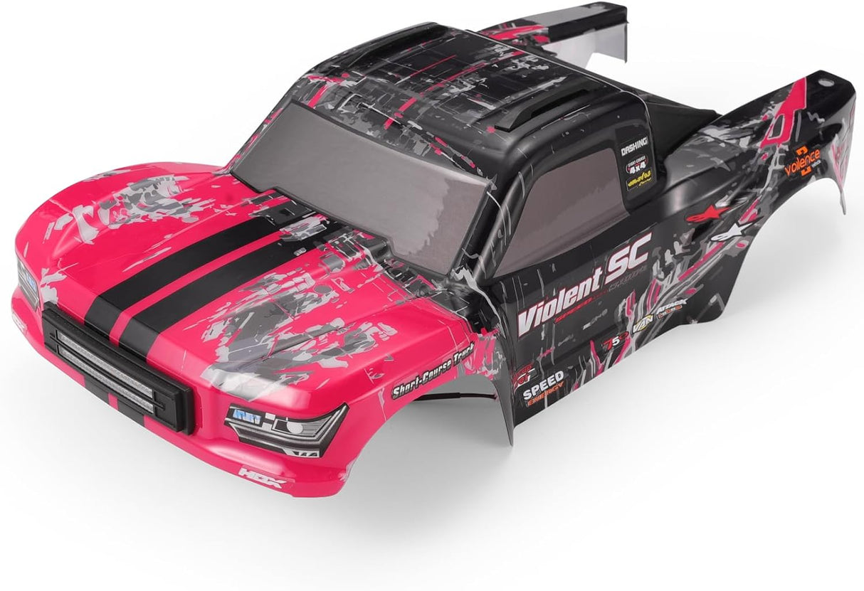 HAIBOXING Remote Control Cars Spare Parts,1/14TH RC Trucks Replacement Part Body Shell Red & Rear Rack with Headlight(F4301 & F4302 & F4320 & 3100A-BM01)