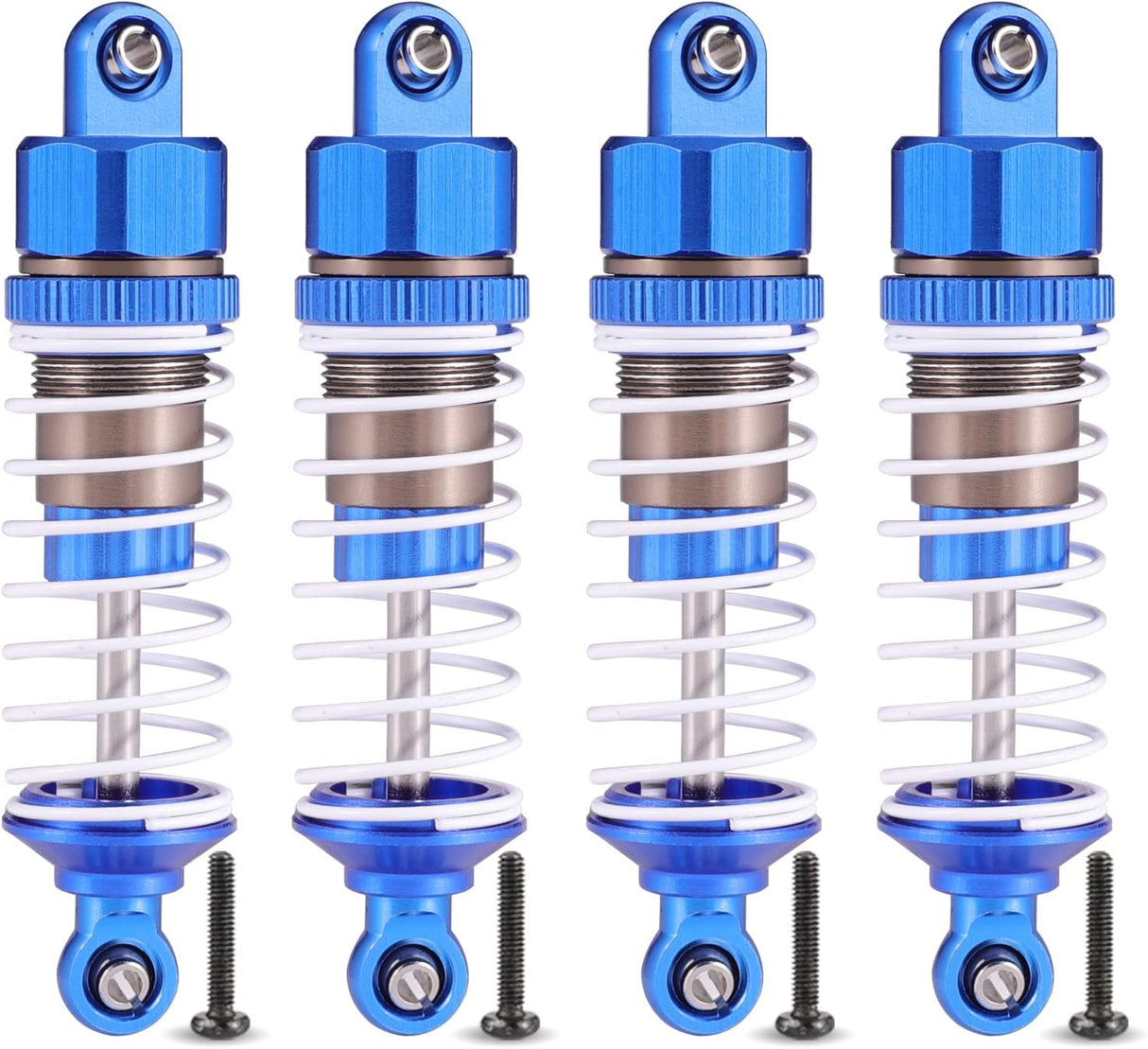 HAIBOXING 1/16 RC Cars Spare Parts Full Aluminum Oil Shocks 4pcs, RC Trucks Upgraded Parts Apply to 16889 & 16890A & 16889A (16HOP1)