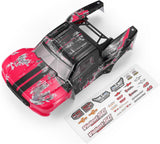 HAIBOXING Remote Control Cars Spare Parts,1/14TH RC Trucks Replacement Part Body Shell Red & Rear Rack with Headlight(F4301 & F4302 & F4320 & 3100A-BM01)