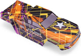 HAIBOXING Brushless 1/16TH RC Cars Spare Parts, RC Trucks Body Shell Yellow & Purple Apply to 16890A,4 X4 Race S-Truck Body(M16820)